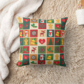 クリスマスコラージュ クッション (ブランケット)