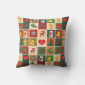 クリスマスコラージュ クッション (裏面)