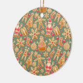 クリスマスコラージュ セラミックオーナメント (左)