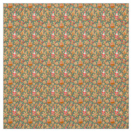 クリスマスコラージュ ファブリック