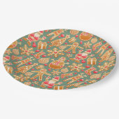 クリスマスコラージュ ペーパープレート (アングル)