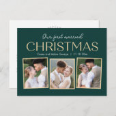 クリスマスコラージュ ホリデー フォト カード ポストカード (正面/裏面)