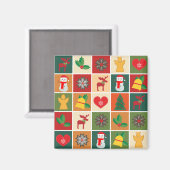 クリスマスコラージュ マグネット (正面/裏面)