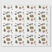 クリスマスコラージュ ラッピングペーパー (フラット)