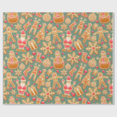 クリスマスコラージュ ラッピングペーパー (フラット)