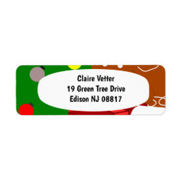 クリスマスコラージュ ラベル