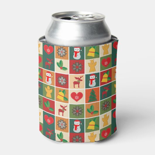クリスマスコラージュ 缶クーラー (缶正面)