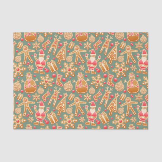 クリスマスコラージュ 薄葉紙 (正面)