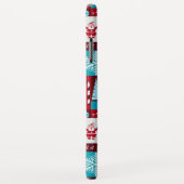 クリスマスコラージュ（赤/青） Case-Mate iPhoneケース (裏面/右)