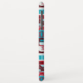 クリスマスコラージュ（赤/青） Case-Mate iPhoneケース (裏面/左)