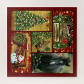 クリスマスコラー霜の降りたジュ馬GMCトラックトラクタ ジグソーパズル (横)