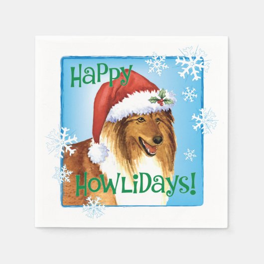 クリスマスコリーナプキンス スタンダードカクテルナプキン (正面)