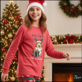 クリスマスコリー犬トナカイギフトグラフィック トライブレンドＴシャツ