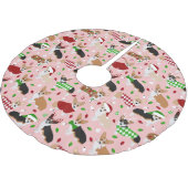 クリスマスコルギドッグスブラッシュポリエステルツリースカート ブラッシュドポリエステルツリースカート (アングル)