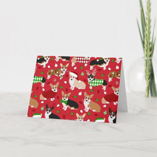 クリスマスコルギドッグ カード (正面)