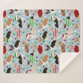 クリスマスコルギドッグ シェルパブランケット (正面(横))