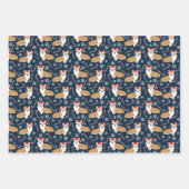 クリスマスコルギドッグ ラッピングペーパーシート (正面3)