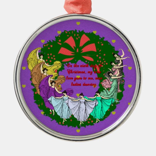 クリスマスコレクションの12の日:9日目 メタルオーナメント (正面)