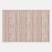 クリスマスコレクション |ストライプ緑、赤、金ゴールド ラッピングペーパーシート (正面2)