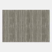 クリスマスコレクション |ストライプ緑、赤、金ゴールド ラッピングペーパーシート (正面)