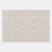 クリスマスコレクション |ホリストライプー・ラップ，フローラ ラッピングペーパーシート (正面3)