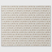 クリスマスコレクション |暖かい格子縞ストライプ、杉 ラッピングペーパー (フラット)