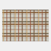 クリスマスコレクション | Green Cedar、Plaid、ストライプ ラッピングペーパーシート (正面2)