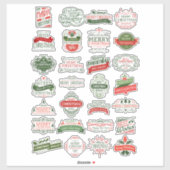 クリスマスコレクショ最高のンウィズのシール シール (シート)