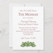 クリスマスコンサートクラシカルミュージック招待状 招待状 (正面)