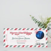 クリスマスコンサート イベント ショー ギフト チケット 招待状 (スタンド正面)