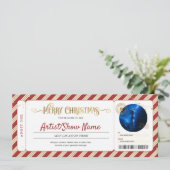 クリスマスコンサート イベント ショー ギフト チケット 招待状 (スタンド正面)