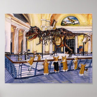 クリスマスコーギのボドギーボーンボナンザアートプリント ポスター