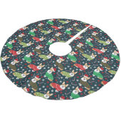 クリスマスコーギセーターのツリースカート – かわいい犬 ブラッシュドポリエステルツリースカート (アングル)