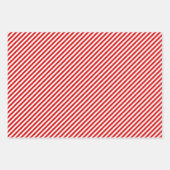 クリスマスコーギドッグとストライプ ラッピングペーパーシート (正面2)