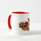 "クリスマスコーギー"のマグ マグカップ (正面左)