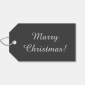 クリスマスコーギー リッチチャコール エレガント 遊び心 ギフトタグ (裏面横)
