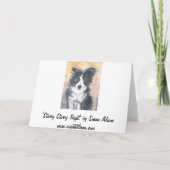 クリスマスコーギ楽しむスと星のカード シーズンカード (裏面)