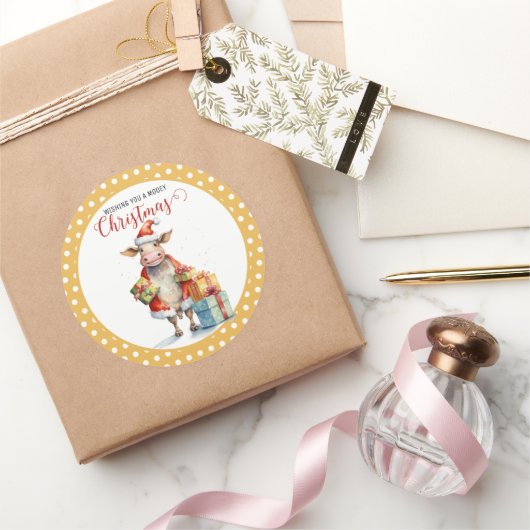 クリスマスコージョーク ラウンドシール (ギフト)