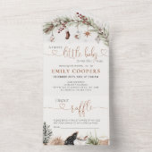 クリスマスコージーオムツラッフルオールインワン招待状 オールインワン招待状 (内側)