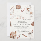 クリスマスコージーベビーシャワー招待状 セーブザデート (正面)