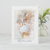 クリスマスコースタルテーマパーティー招待状 招待状 (スタンド正面)