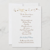 クリスマスコースタルテーマパーティー招待状 招待状 (裏面)