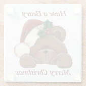 クリスマスコースターを持っている ガラスコースター (裏面)