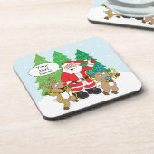 クリスマスコースターサンタとトナカイ コースター (左側)