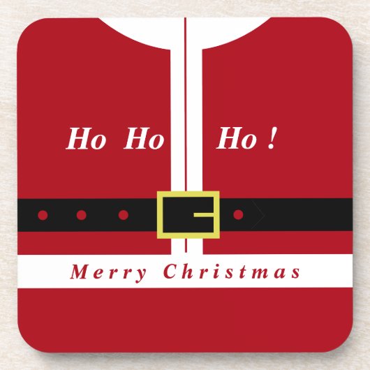 クリスマスコースターサンタクロースおもしろい コースター (正面)