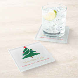 クリスマスコースター ガラスコースター