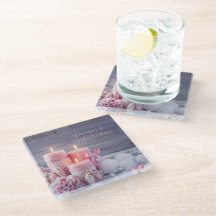 クリスマスコースター、ピンクのクリスマス