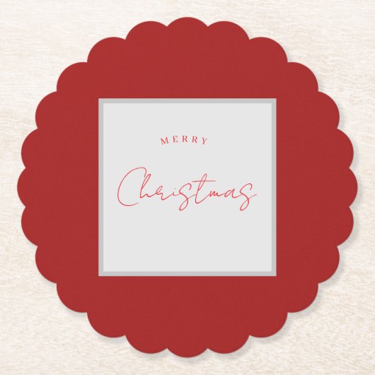 クリスマスコースター ペーパーコースター (正面)