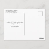 クリスマスコーストビーチホリデーカード ポストカード (裏面)