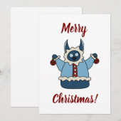 クリスマスコートのモンスター シーズンカード (正面/裏面)